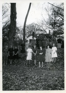 Abbot Academy Senior Mid Class: B. Rugen, Cindy Soronson, Maidy Wilkins, N. Ware, Cheryl Kripendorf, S. Price, L. Upton, Ann Sample, Jackie Sutton, Nancy Sullivan, Chris Stern, Donna Youngblood, Helen Watson,  Laurel Stevenson, S. Seech, Linda Richardson, Jackie vanAubel