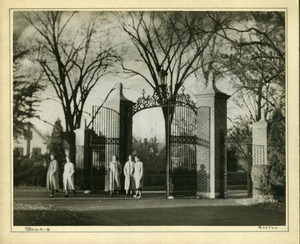 Students at John Esther Gate