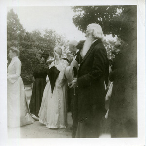 Abbot Academy graduation: Miss Durfar, Miss Means, Warren Draper