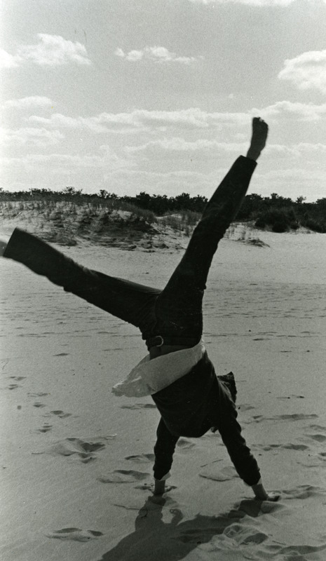 Abbot Academy student at the beach