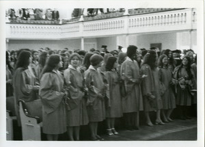 Abbot Academy Commencement: students in South Church