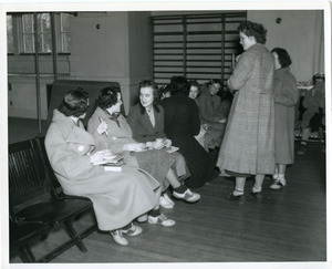 Abbot Academy students at tea