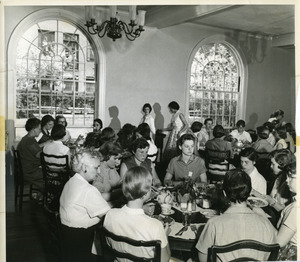 Students in Bailey Dining Room