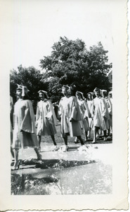 Patricia Ann Bowne in graduation procession