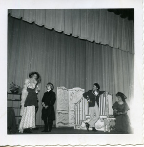 Abbot Academy production: "The Importance of Being Earnest:" Susan Goodwilli, Dedee Montgomery, Cynthia Nichols, Deborah Hayes