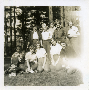 Sylvia Thayer and classmates