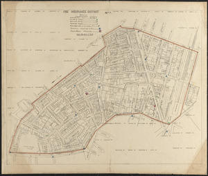 Fire insurance district atlas showing the fire insurance districts of the city of Boston