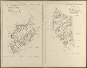 Fire insurance district atlas showing the fire insurance districts of the city of Boston