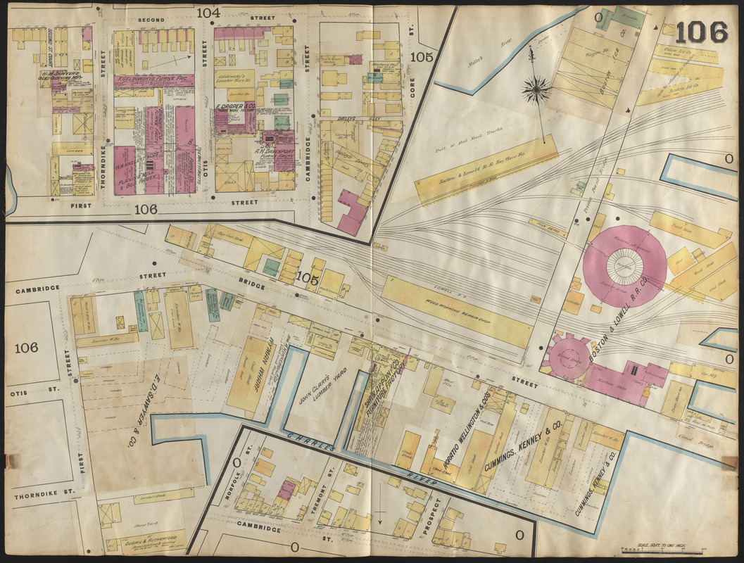 Insurance maps of Boston volume 4 : comprising portions of Charlestown, East Cambridge, Cambridge Port, Old Cambridge & Somerville