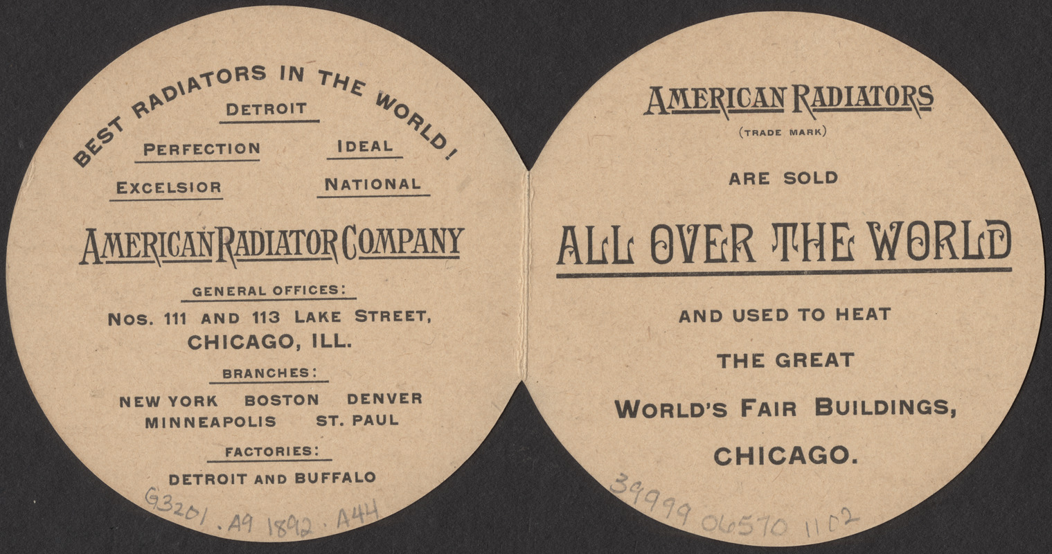 American Radiator Company trade card