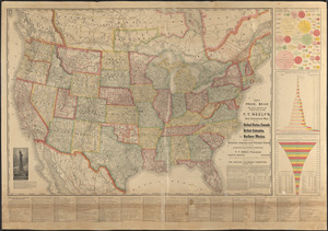 F.T. Neely's new commercial map of the United States, Canada, British Columbia, and Northern Mexico, showing all the railroads, counties, and principal towns up to date