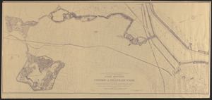 Plan of portion of park system from Common to Franklin Park