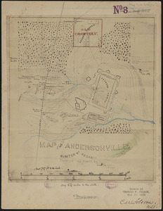 Map of Andersonville, Sumter Co., Georgia