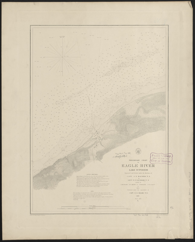 Preliminary chart of Eagle River, Lake Superior