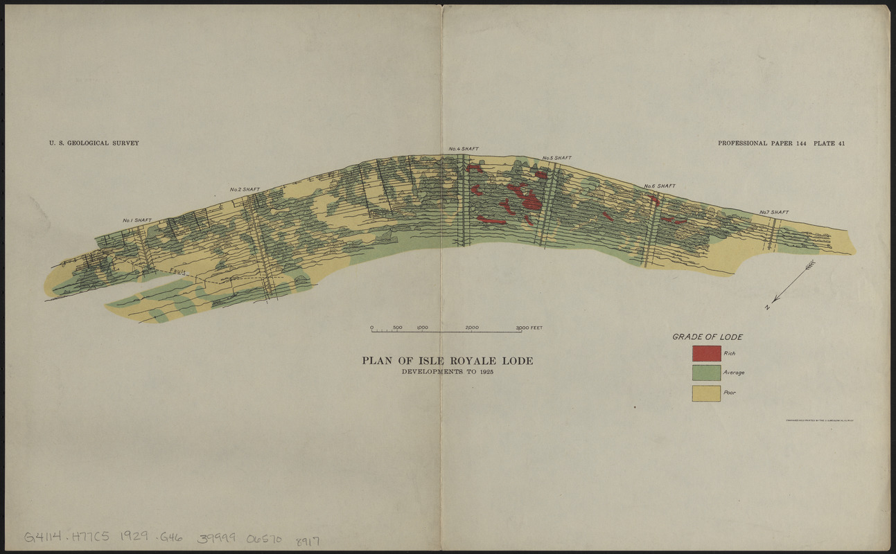 Plan of Isle Royale Lode