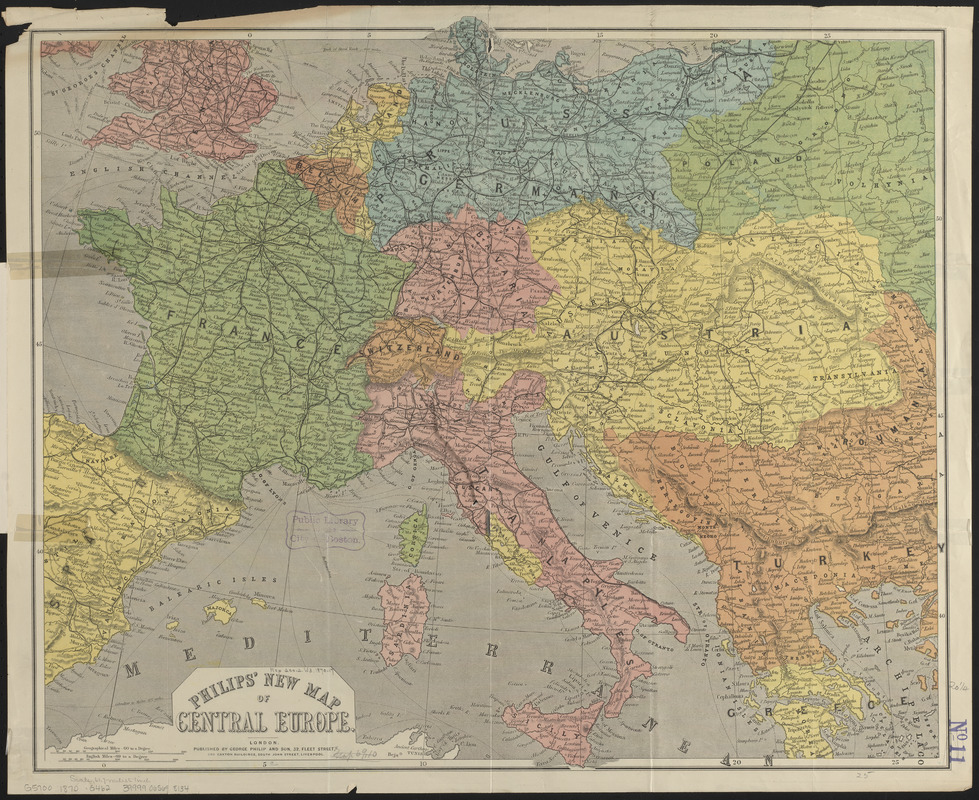 Philips' new map of Central Europe