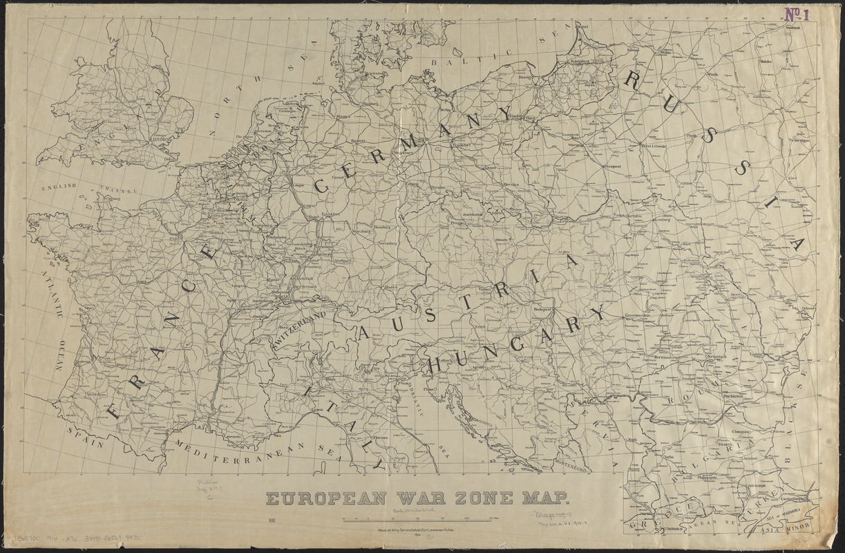 European war zone map