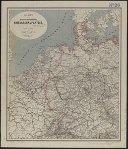 Karte des deutsch-französischen kriegsschauplatzes