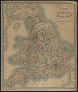 Cruchley's travelling railway map of England & Wales