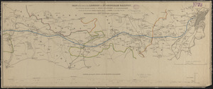 Map of the line of the London and Birmingham Railway