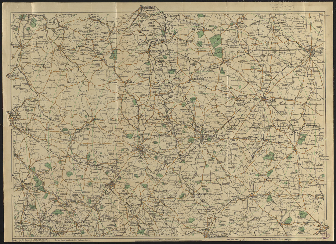 Bacon's new cycling road-map of Nottingham and district