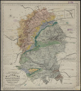Cruchley's railway & telegraphic map of Wiltshire