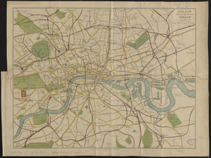 Clue plan for Collins' illustrated guide to London