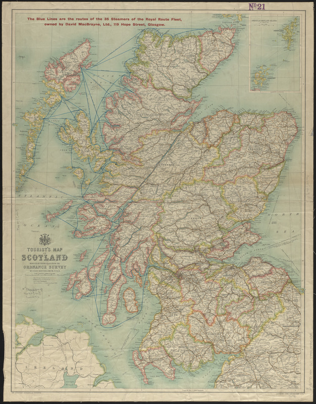 Tourist's map of Scotland