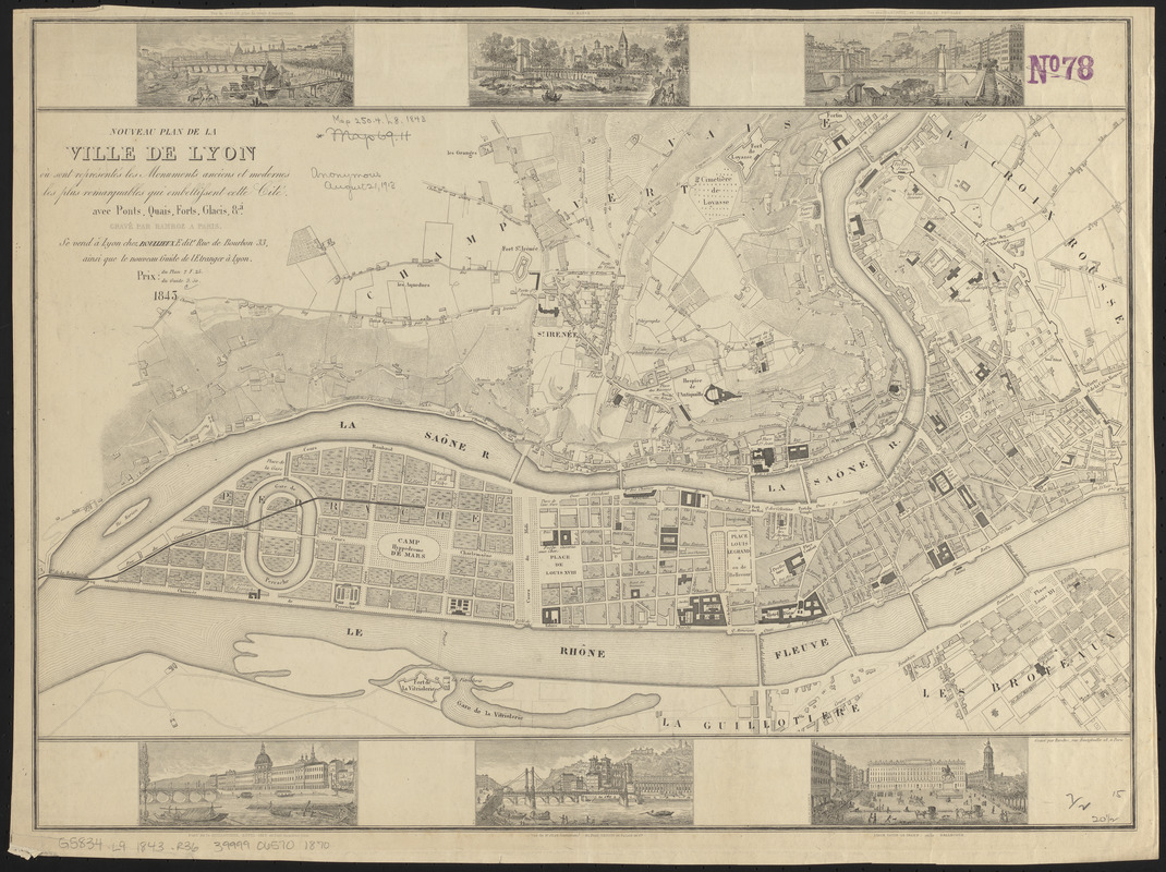 Nouveau plan de la ville de Lyon