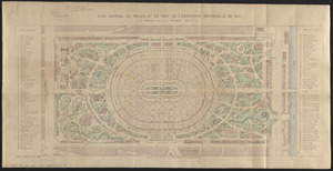 Plan général du palais et du parc de l'Exposition universelle de 1867