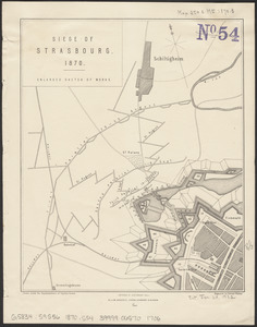 Landkarte Schlachten um Metz Colombey Vionville Gravelotte 1870 1890 Original 