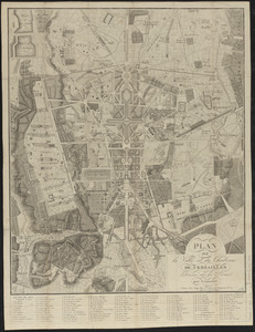 Plan de la ville et du château de Versailles