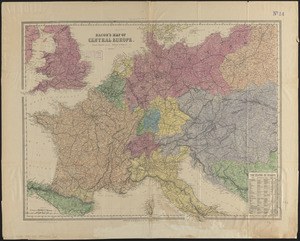 Bacon's map of Central Europe