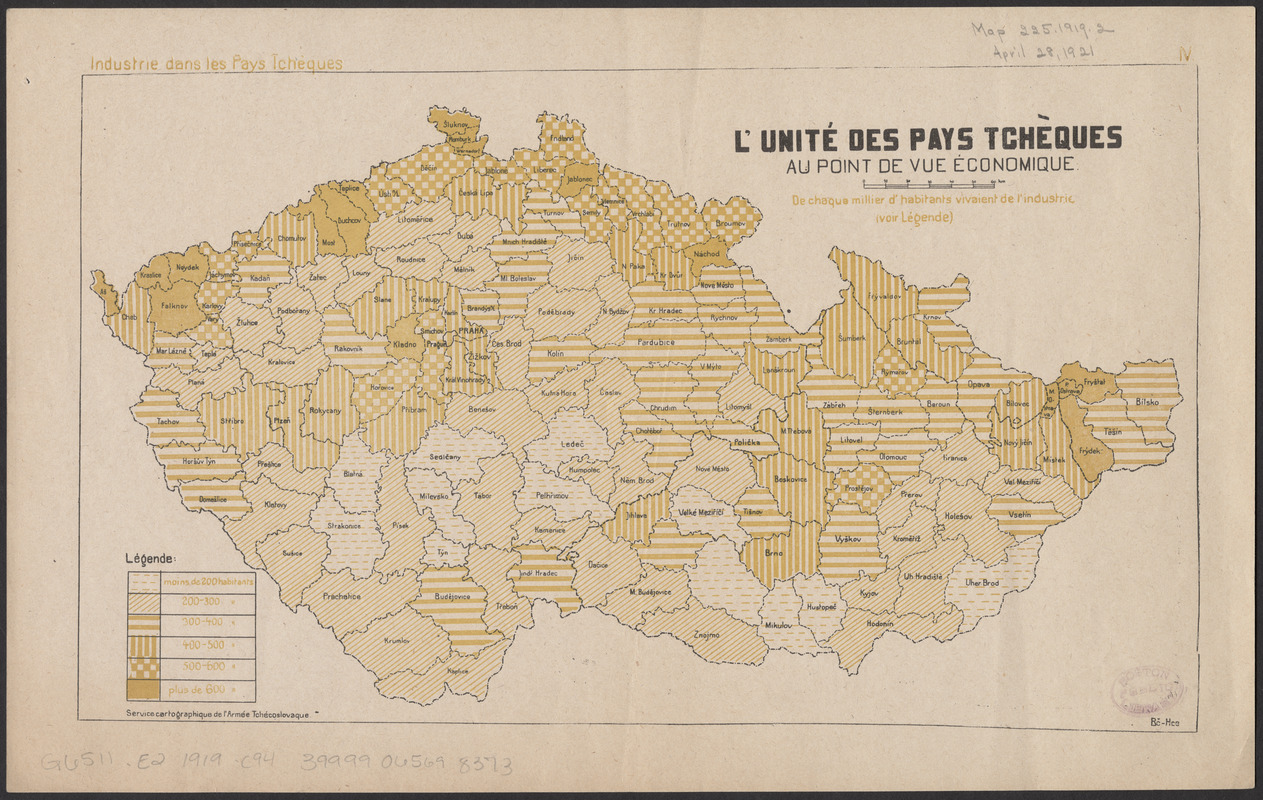 L'unité des pays Tchèques au point de vue économique