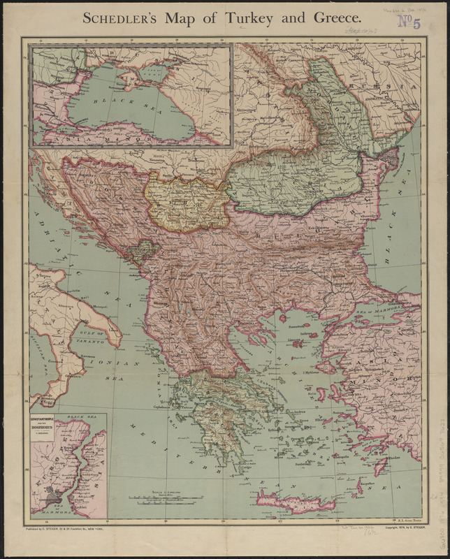 Schedler's map of Turkey and Greece