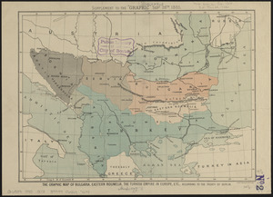 The Graphic map of Bulgaria, eastern Roumelia, the Turkish Empire in Europe, etc., according to the Treaty of Berlin