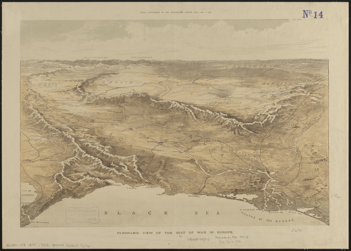 Panoramic view of the seat of war in Europe