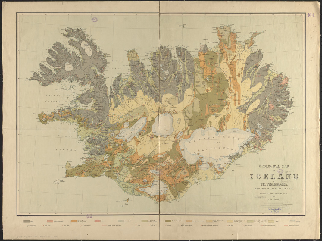 Geological map of Iceland