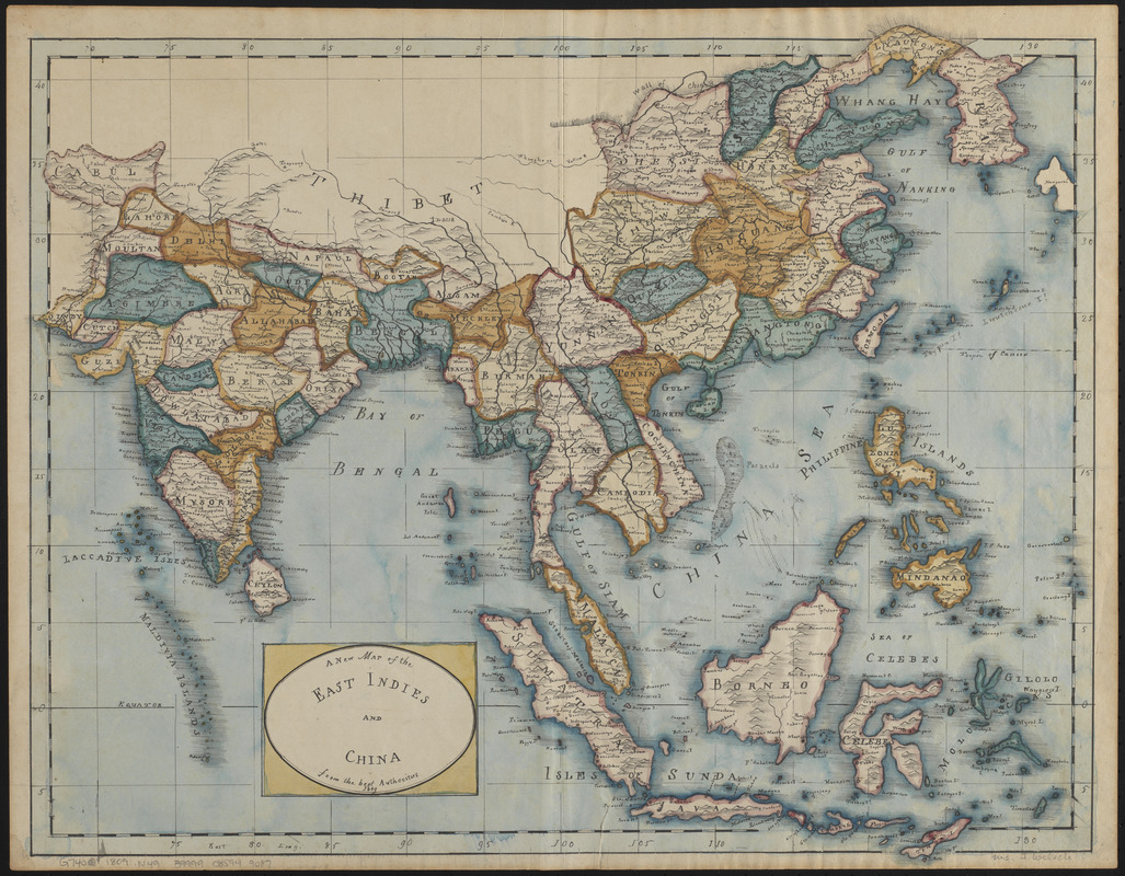 A new map of the East Indies and China from the best authorities