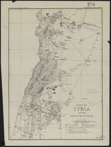 Map of Syria in the IV-V-VI centuries