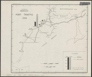 French Morocco port traffic, 1938
