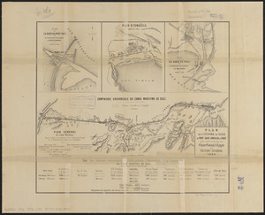 Plan de l'isthme de Suez, de Port-Said, Ismailia et Suez pour servir d'annexe au guide général d'Egypte
