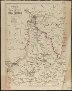 Philips' large scale military map of the seat of war on the Natal frontier