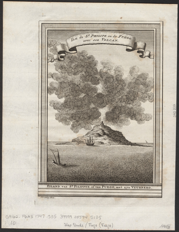 Eiland van St. Filippus, of van Fuego, met zyn vuurberg