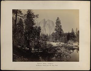 Down Yosemite Valley, showing river and Cathedral Rock