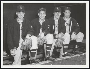 Lynn Classical - Pitchers. L, R. Leo Morrissey - Mike Harreick. Mel Willard - Mike Muro.