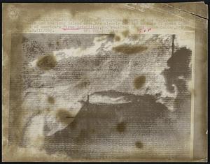 Princeton, N.J.: The Northeast part of the U.S., especially the Cape Cod and long Island area, are clearly defined in this TV photo taken why one of America's Tiros Satellites, and received by RCA space center, Princeton, N.J. (11/29).