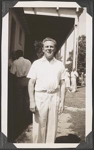 Richard Burgin in front of the Koussevitzky Music Shed