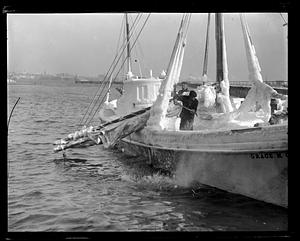 Ice-clad boat (Grace M. Cribby)