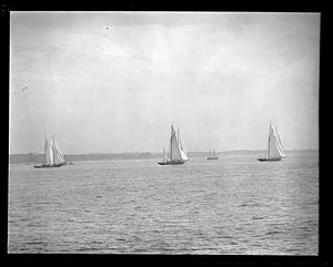 Sailboats, possibly racing